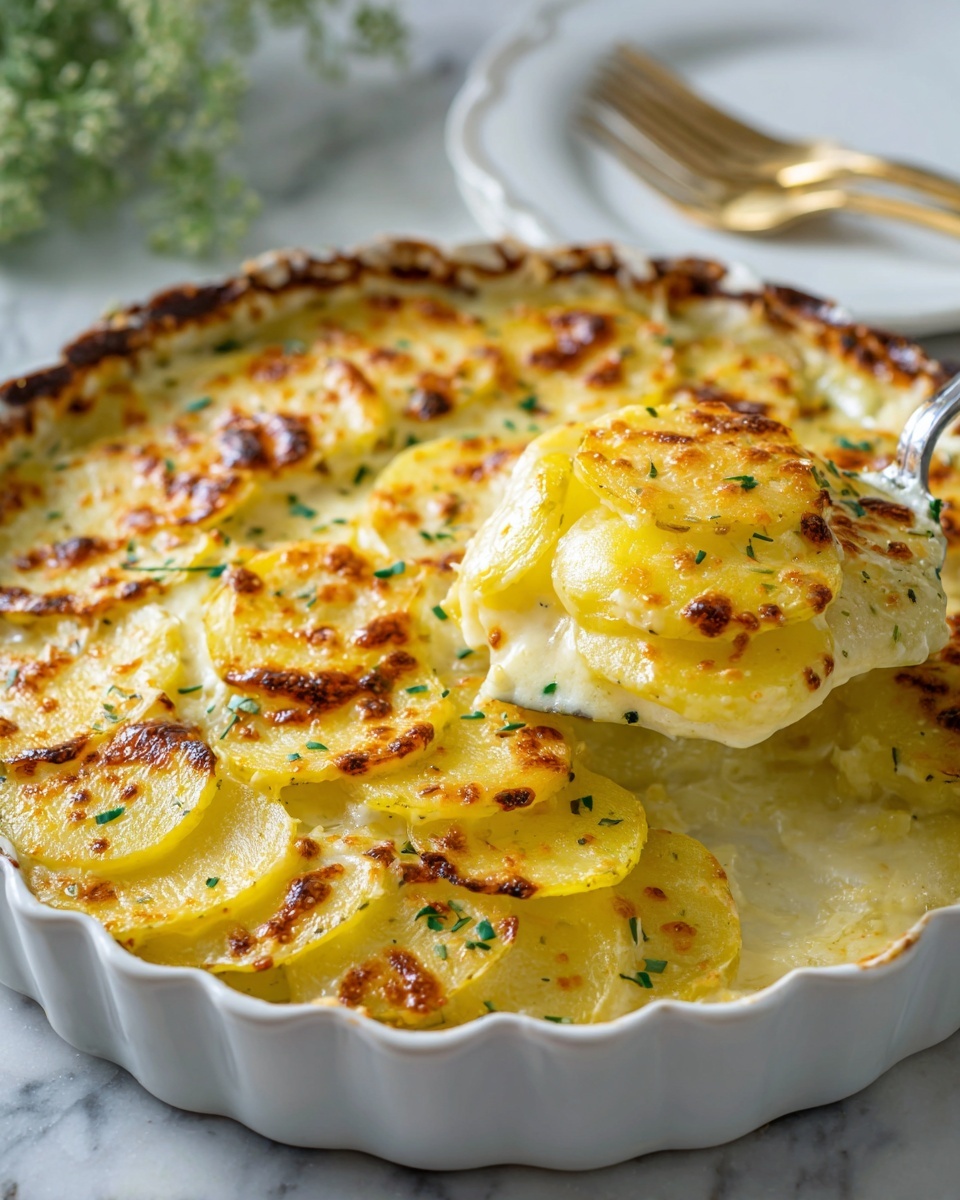 Easy Cheesy Scalloped Potatoes Recipe - Recipe Image