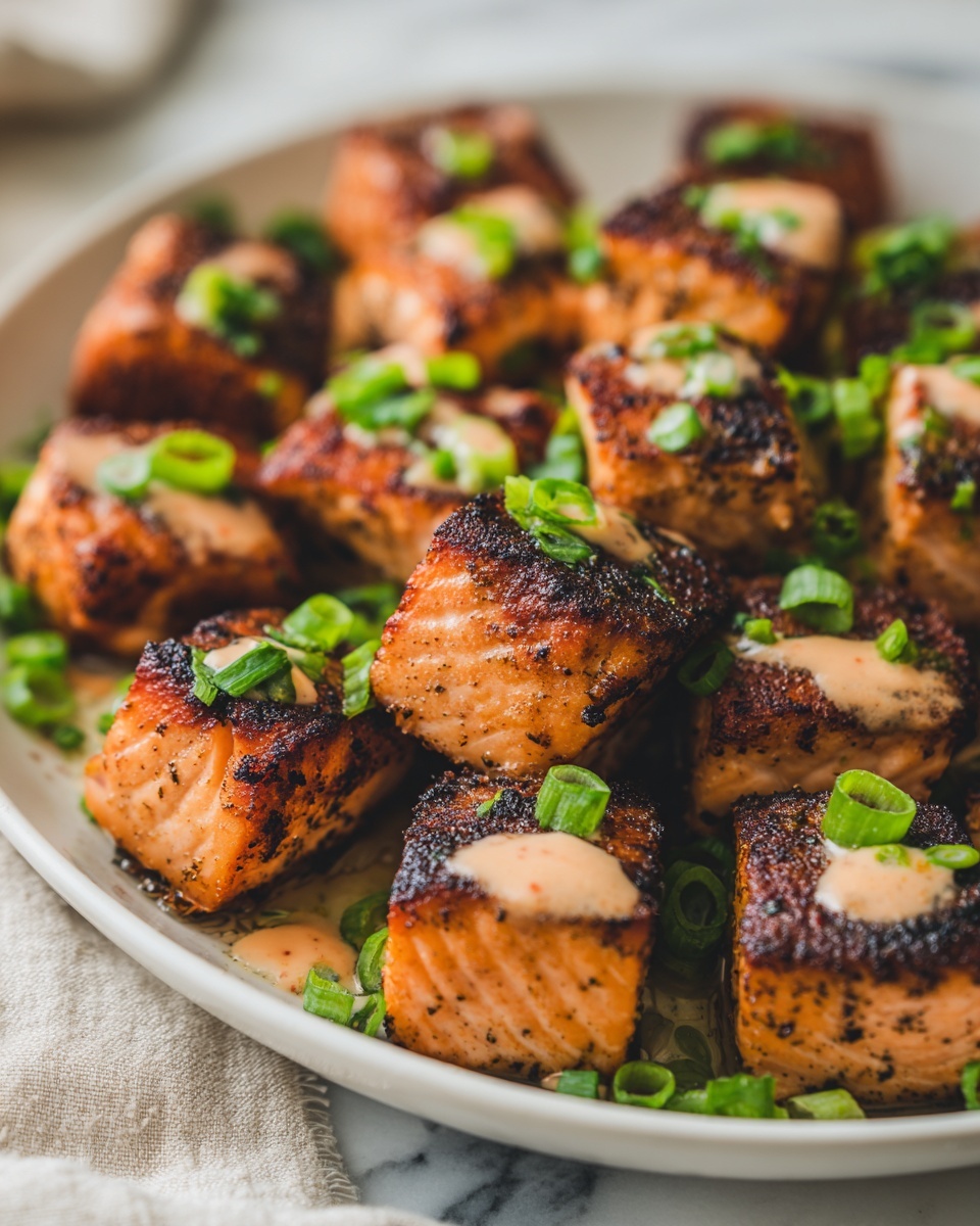 Crispy Spicy Salmon Bites Recipe - Recipe Image