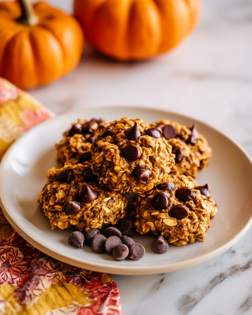 Pumpkin Oatmeal Chocolate Chip Cookies Recipe - Recipe Image