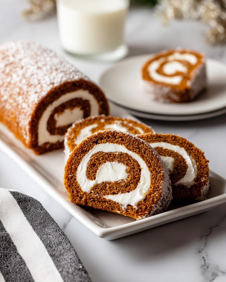 Pumpkin Roll Cake – A Delightful Fall Treat Recipe - Recipe Image