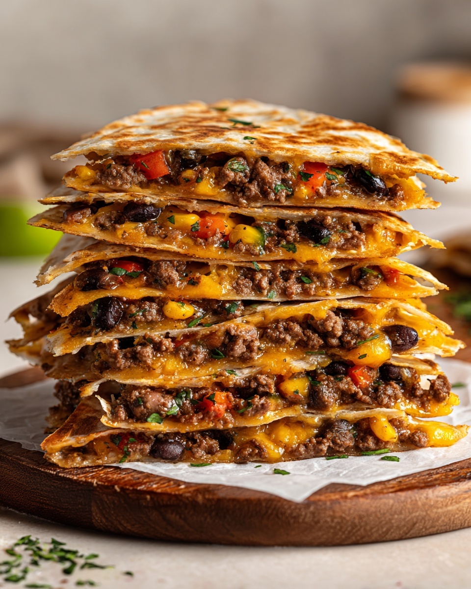 Spicy Beef Quesadillas Recipe - Recipe Image