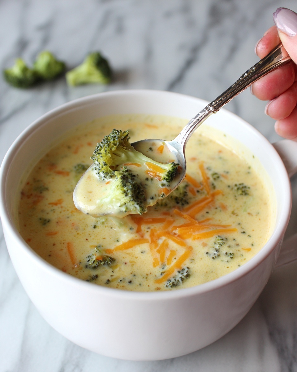 Creamy Broccoli Cheese Soup Recipe - Recipe Image