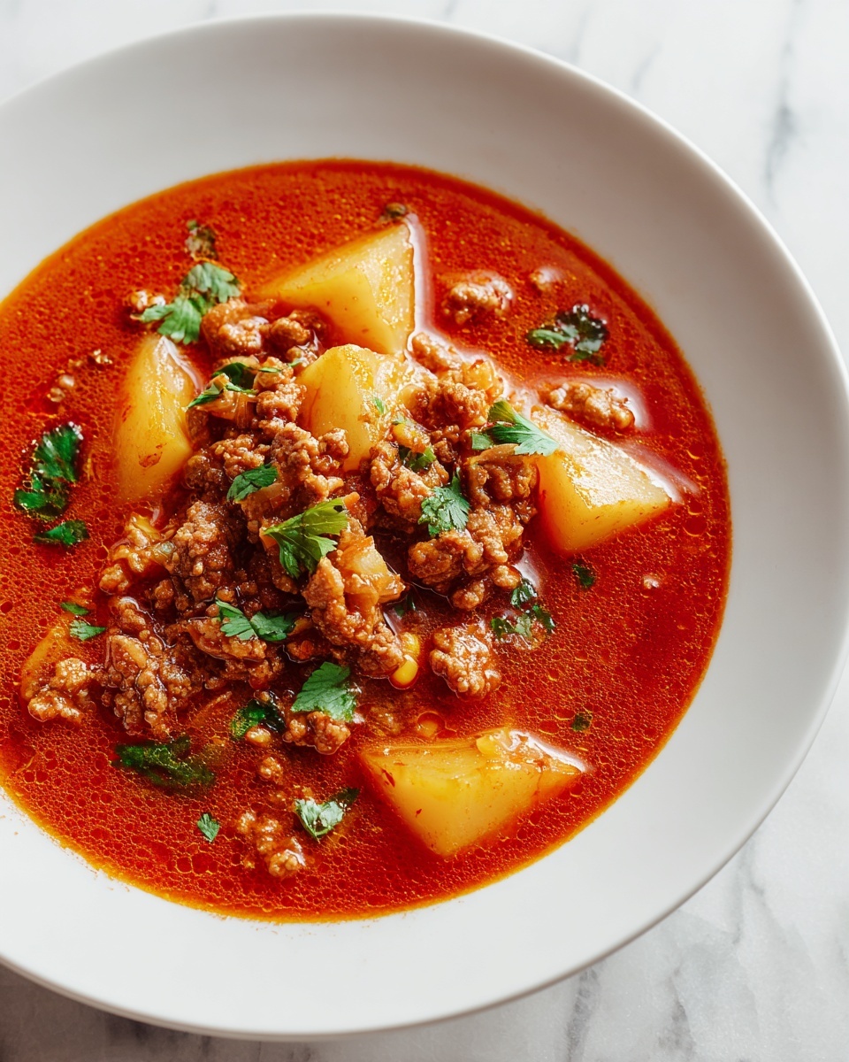 Ground Beef Enchilada Soup Recipe - Recipe Image